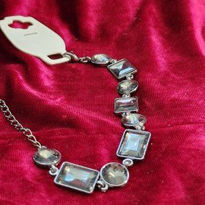 Royal Dark Gray crystal rhinestone bracelet